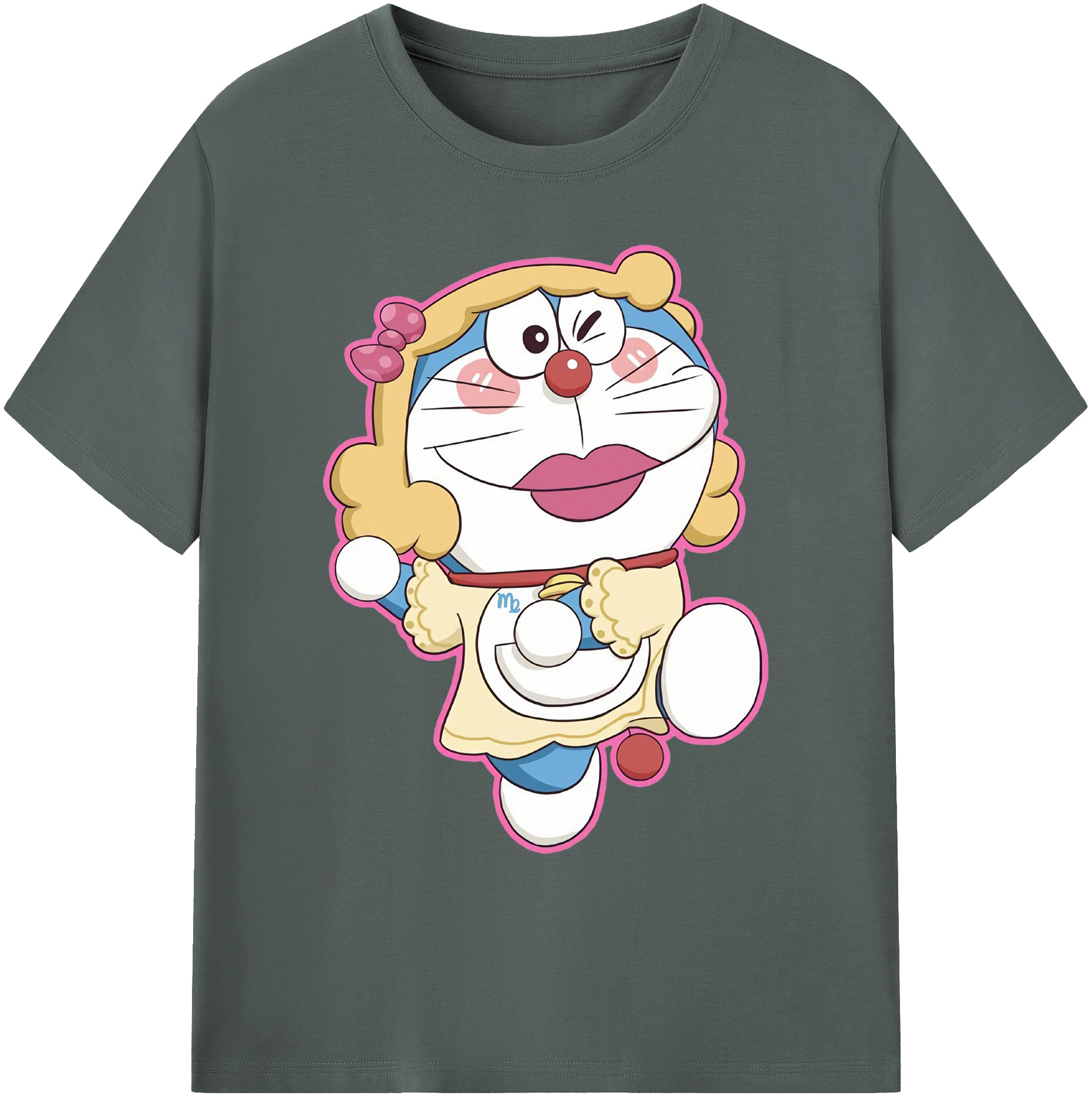 （画像用） ドラえもん Doraemon 綿100％ メンズ半袖Tシャツ｜肌触りやわらか＆通気性
